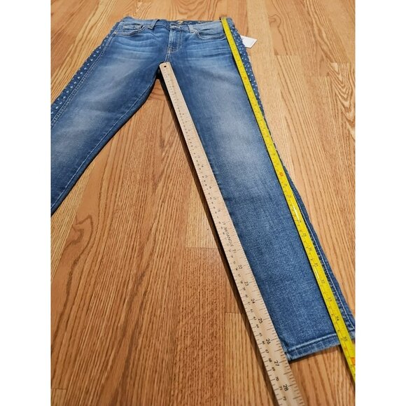 ALT Elena Gilbert 7 for All Mankind Jeans Women Sz 26 Blue Streetwear $300 - Picture 8 of 11